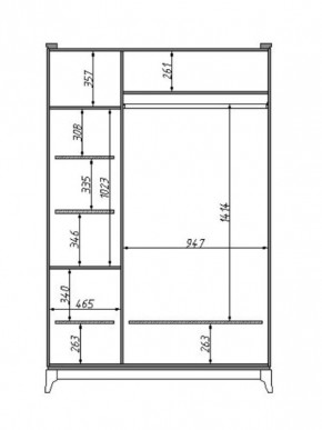 Шкаф для одежды Сабрина (ММ-302-01/03) с зеркалом в Нягани - nyagan.mebel24.online | фото