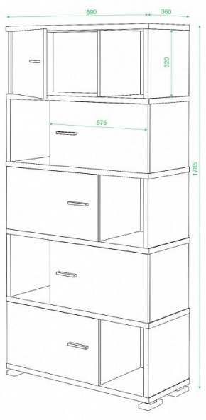 Шкаф комбинированный Домино СБ-30/5 в Нягани - nyagan.mebel24.online | фото 2