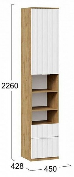 Шкаф комбинированный Хилтон Исп. 2 в Нягани - nyagan.mebel24.online | фото 8