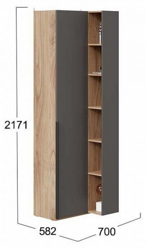 Шкаф комбинированный Порто СМ-393.21.024 в Нягани - nyagan.mebel24.online | фото 2