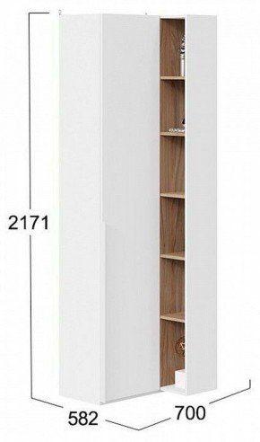 Шкаф комбинированный Порто СМ-393.21.024 в Нягани - nyagan.mebel24.online | фото 2