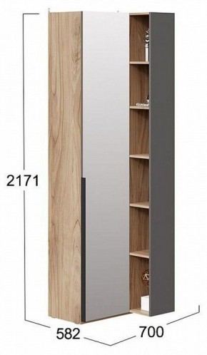 Шкаф комбинированный Порто СМ-393.21.025 в Нягани - nyagan.mebel24.online | фото 2