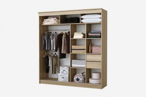 Шкаф-купе Фаворит 2.0 серия Альянс (дуб сонома) в Нягани - nyagan.mebel24.online | фото 2