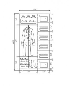 Шкаф-купе ХИТ 22-4-12-15 (420) в Нягани - nyagan.mebel24.online | фото 5