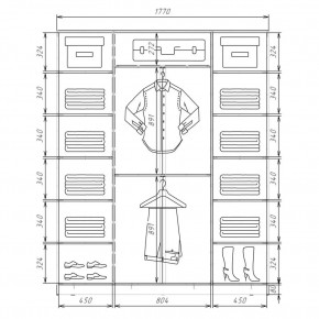 Шкаф-купе ХИТ 22-4-20/2-222 (420) в Нягани - nyagan.mebel24.online | фото 2