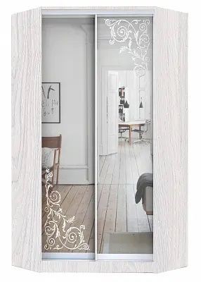 Шкаф-купе ХИТ-У-24-4-66 ОРНАМЕНТ в Нягани - nyagan.mebel24.online | фото