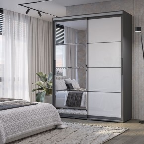 Шкаф-купе Крафт-6 1.6 м ШКК-06 (графит) в Нягани - nyagan.mebel24.online | фото