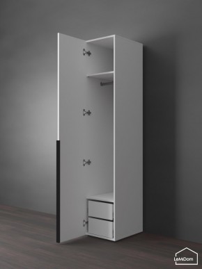 Шкаф Linnea MHR-1-3 2050х400х510 (Белый-М 11.1.2) в Нягани - nyagan.mebel24.online | фото 5