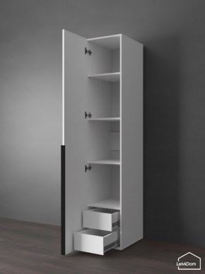 Шкаф Linnea MHR-1-3 2050х400х510 (Белый-М 11.1.2) в Нягани - nyagan.mebel24.online | фото 6