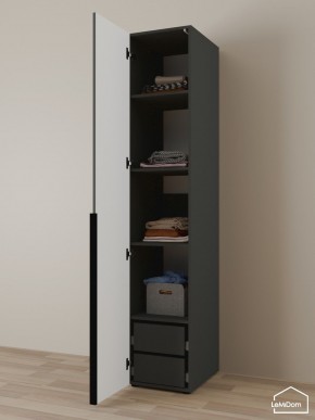 Шкаф Linnea MHR-1-4 2050х400х510 (Графит-М 11.1.25) в Нягани - nyagan.mebel24.online | фото 5