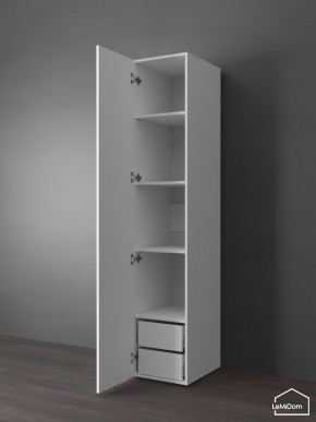 Шкаф Linnea MHR-1PO-4 2050х400х510 (Белый-М 11.1.2) в Нягани - nyagan.mebel24.online | фото 5