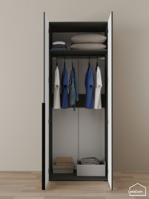 Шкаф Linnea MHR-2 2050х800х510 (Графит-М 11.1.25) в Нягани - nyagan.mebel24.online | фото 4
