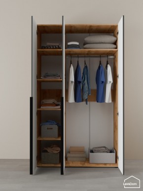 Шкаф Linnea MHR-3-1 2050х1200х510 (ДВ-М 11.1.25) в Нягани - nyagan.mebel24.online | фото 4