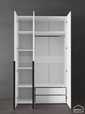 Шкаф Linnea MHR-3-2 2050х1200х510 (Белый-М 11.1.1) в Нягани - nyagan.mebel24.online | фото 5