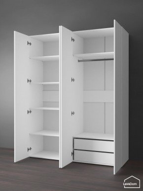 Шкаф Linnea MHR-4PO-2 2050х1600х510 (Белый-М 11.1.1) в Нягани - nyagan.mebel24.online | фото 5