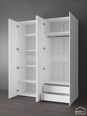 Шкаф Linnea MHR-4PO-2 2050х1600х510 (Белый-М 11.1.1) в Нягани - nyagan.mebel24.online | фото 6