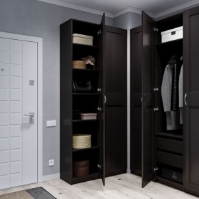 Шкаф МАКС однодверный узкий, цвет Дуб Венге в Нягани - nyagan.mebel24.online | фото 4
