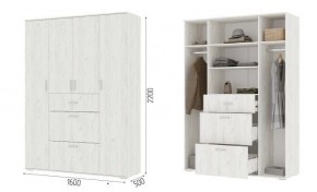 Шкаф Нельсон ШК03 Дуб крафт белый в Нягани - nyagan.mebel24.online | фото 2