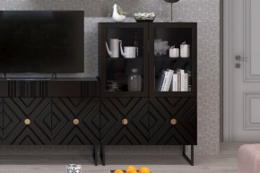 Шкаф низкий (2 стеклодвери) Марсель в Нягани - nyagan.mebel24.online | фото 3