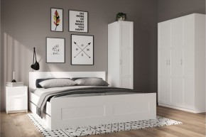 Шкаф ПЕГАС однодверный с рамочным фасадом, цвет белый в Нягани - nyagan.mebel24.online | фото 4