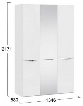 Шкаф платяной Глосс СМ-319.07.432 в Нягани - nyagan.mebel24.online | фото 4