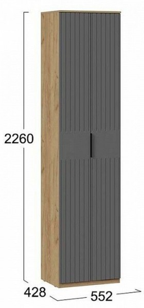 Шкаф платяной Хилтон Исп. 2 в Нягани - nyagan.mebel24.online | фото 6