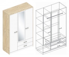 Шкаф "Милана" 3-х створчатый с 2 ящиками в Нягани - nyagan.mebel24.online | фото 3