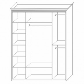 Шкаф распашной четырехдверный с зеркалами Неаполь в Нягани - nyagan.mebel24.online | фото 4