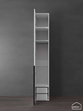 Шкаф с антресолью Linnea MHR-1A-3 2450х400х510 (Белый-М 11.1.2) в Нягани - nyagan.mebel24.online | фото 5