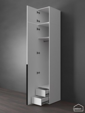 Шкаф с антресолью Linnea MHR-1A-3 2450х400х510 (Белый-М 11.1.2) в Нягани - nyagan.mebel24.online | фото 6