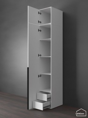 Шкаф с антресолью Linnea MHR-1A-4 2450х400х510 (Белый-М 11.1.2) в Нягани - nyagan.mebel24.online | фото 5