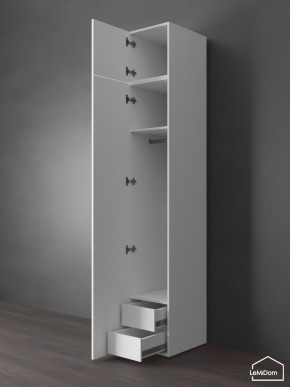 Шкаф с антресолью Linnea MHR-1POA-3 2450х400х510 (Белый-М 11.1.2) в Нягани - nyagan.mebel24.online | фото 6