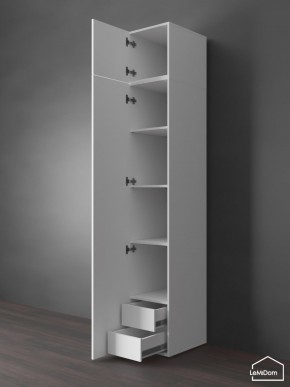Шкаф с антресолью Linnea MHR-1POA-4 2450х400х510 (Белый-М 11.1.1) в Нягани - nyagan.mebel24.online | фото 5