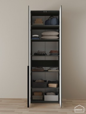 Шкаф с антресолью Linnea MHR-2A-2 2450х800х510 (Графит-М 11.1.25) в Нягани - nyagan.mebel24.online | фото 4