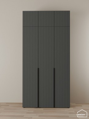 Шкаф с антресолью Linnea MHR-3A-2 2450х1200х510 (Графит-М 11.1.25) в Нягани - nyagan.mebel24.online | фото 1