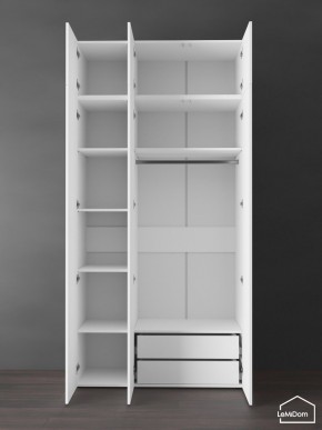 Шкаф с антресолью Linnea MHR-3POA-2 2450х1200х510 (Белый-М 11.1.1) в Нягани - nyagan.mebel24.online | фото 6