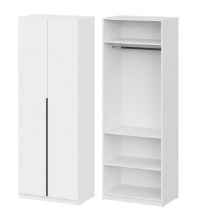 Шкаф ШК-5 + 2 полки (800) Белый текстурный в Нягани - nyagan.mebel24.online | фото