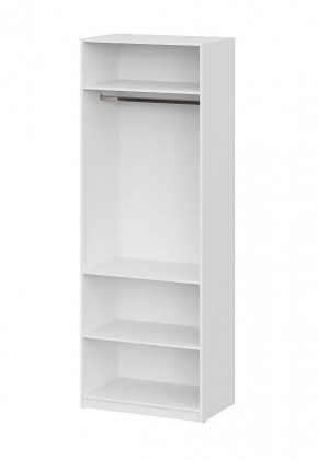 Шкаф ШК-5 + 2 полки (800) Белый текстурный в Нягани - nyagan.mebel24.online | фото 3