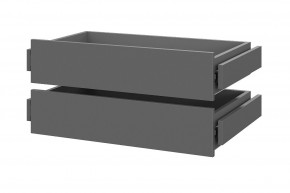 Шкаф ШК-5 + 4 полки + ящики (800) Графит в Нягани - nyagan.mebel24.online | фото 2