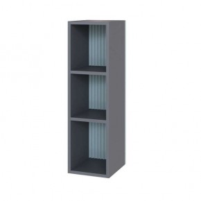Шкаф Сириния навесной открытый серый графит/МДФ бриз в Нягани - nyagan.mebel24.online | фото