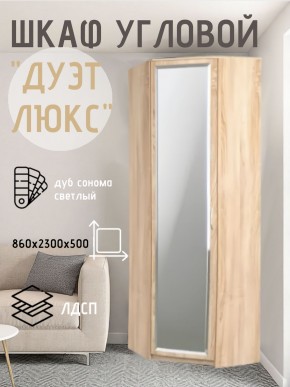 Шкаф угловой Дуэт Люкс с зеркалом в Нягани - nyagan.mebel24.online | фото 1