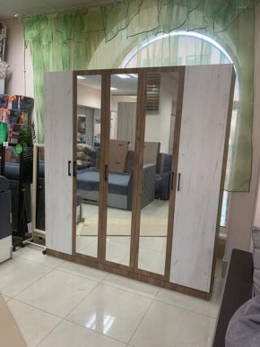 Шкаф Вегас 2000 Дуб крафт табачный/Дуб крафт белый в Нягани - nyagan.mebel24.online | фото 3