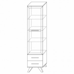 Шкаф-витрина 450 Вега Скандинавия в Нягани - nyagan.mebel24.online | фото 7