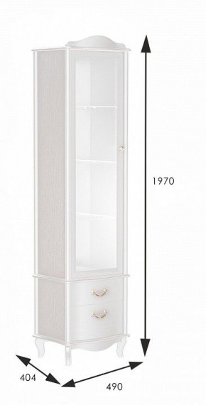 Шкаф-витрина Джульетта в Нягани - nyagan.mebel24.online | фото 3