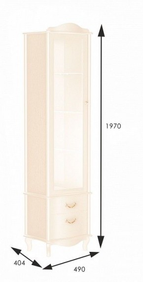 Шкаф-витрина Джульетта в Нягани - nyagan.mebel24.online | фото 2