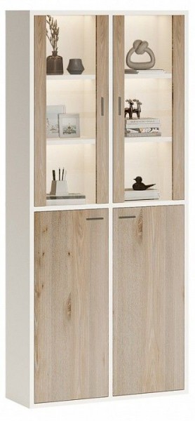 Шкаф-витрина Домино СУ(ш2в2)+2ФС+2ФГ в Нягани - nyagan.mebel24.online | фото 3
