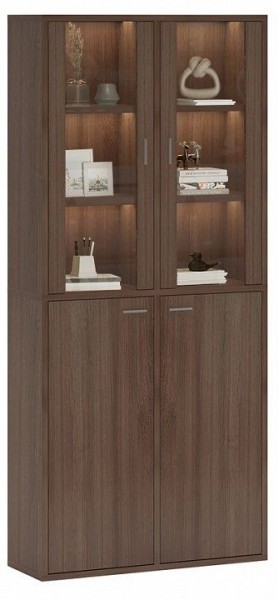 Шкаф-витрина Домино СУ(ш2в2)+2ФС+2ФГ в Нягани - nyagan.mebel24.online | фото 2