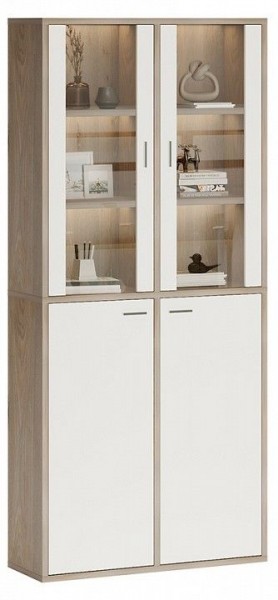 Шкаф-витрина Домино СУ(ш2в2)+2ФС+2ФГ в Нягани - nyagan.mebel24.online | фото 2
