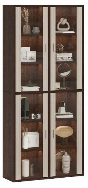 Шкаф-витрина Домино СУ(ш2в2)+4ФС в Нягани - nyagan.mebel24.online | фото 2