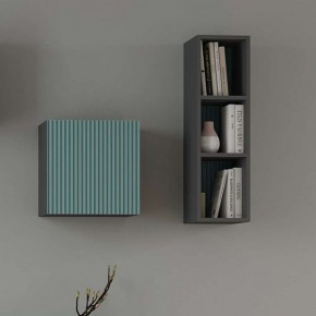 Сириния Куб 2 серый графит/МДФ бриз в Нягани - nyagan.mebel24.online | фото 3